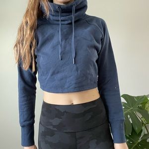 Gymshark cowl next sweatshirt dark blue